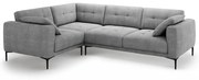 Szürke sarokkanapé (bal oldali-L alakú) Bemy – Micadoni