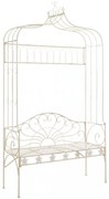 fehér antik vas kerti pad 122 cm
