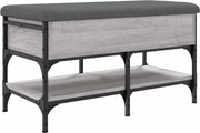 vidaXL szürke sonoma színű szerelt fa cipőtároló pad 82 x 42 x 45 cm