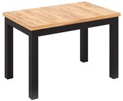 Bővíthető étkezőasztal DOO artisan tölgy/fekete