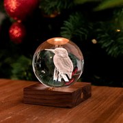 Asztali lámpácska 3D lézerrel készült mintával, többféle - Gingko Motiv: ledňáček