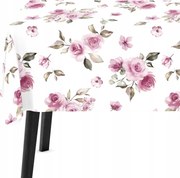 Abrosz Dekoratív Asztal 140x240 Virágok Rózsa 8531