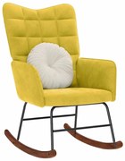 sárga bársony hintaszék