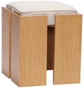 Natúr színű ülőke Forma – Hübsch