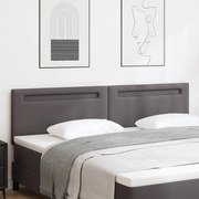 Fejtámla LED -es lámpákkal Falra szerelhető Szürke 200 cm PVC