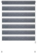 Szürke nappali-éjszakai roló 80x150 cm Zebra Natur – Gardinia