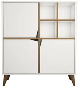 Pulse White and Walnut szekrény