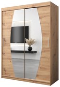 Ruhásszekrény 150 cm Eclipse (artisan tölgy + artisan tölgy). 1063409