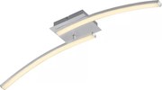 LED mennyezeti lámpa, 2 x 6 W, 230 V, 3000 K, matt króm
