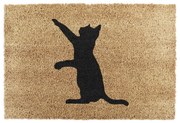 Kókuszrost lábtörlő 40x60 cm Cat – Artsy Doormats