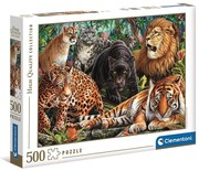 Állatos Wild Cats 500 db-os puzzle Clementoni