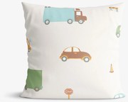 Goldea gyermek pamut párnahuzat - az autók világa 40 x 40 cm