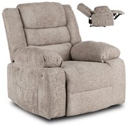 Modern Relaxfotel Vintage Bézs Bársony Kárpittal. ARTURO