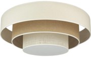 Duolla - LED Mennyezeti lámpa LUNETA LED/26W/230V átm. 60 cm 4000K krémes/barna 606134