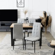 Étkező Szék Szürke TEX