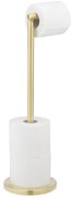 WENKO 25791100 - WC-papírtartó 21x55 cm arany/ezüst
