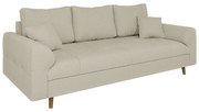 Bézs kordbársony kanapé 210 cm Ariella – Ropez