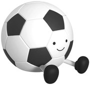 LED érintős, dimmelhető gyerek lámpa FOOTBALL LED/2W/5V USB 1200 mAh fehér/feket