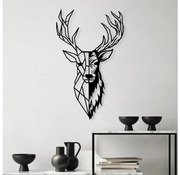 Fali dekoráció 42x70 cm szarvas fém