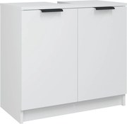 vidaXL fehér szerelt fa fürdőszobaszekrény 64,5 x 33,5 x 59 cm
