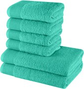 EMI Bella világoszöld törölköző és fürdőlepedő szett 6 db