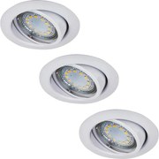 Rabalux 1049 - SZETT 3xLED Süllyesztett mennyezeti lámpa LITE 3xGU10-LED/3W/230V