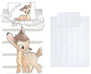 Disney Bambi gyerek, ovis ágyneműhuzat és paplan/párna szett 100x135 cm 40x60 cm (Little)