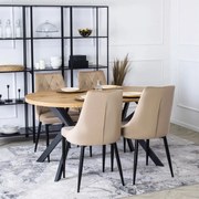 Bővíthető Étkezőasztal Aranytölgy Színben. LUKAS 100-250 cm