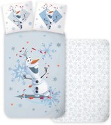 Disney Jégvarázs Olaf gyerek, ovis ágyneműhuzat 100×135 cm, 40×60 cm