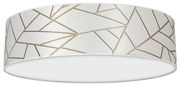 Mennyezeti lámpa ZIGGY 3xE27/60W/230V fehér/arany