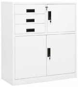 fehér acél irodai szekrény 90 x 40 x 102 cm