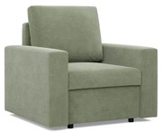 Zeus fotel, egyenes kartámasz, kordbársony, bonell töltet, zöld