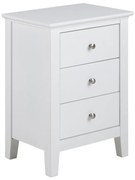LARA éjjeli szekrényke, fehér színben