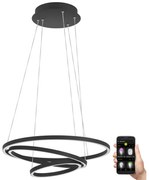 Eglo 900479 - LED Dimmelhető csillár zsinóron LOBINERO-Z LED/43,2W/230V fekete