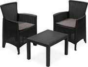 Kerti garnitúra FOREST, 3 részes, antracit színben I.P.A.E-Progarden