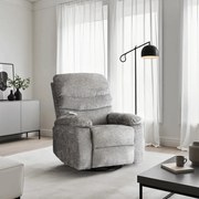 Elektromosan Vezérelhető Masszázsfunkciós Relaxfotel Fotel Szürke Színben. BRUCE