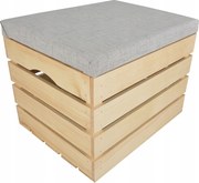 Puff Fa Láda Kárpitozott Tároló Doboz