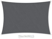 Téglalap alakú napellenző, 2 × 3 m, poliészter, légáteresztő
