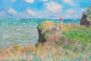 Plakát Cliff Walk at Pourville, Claude Monet