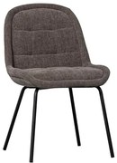 Szürke bársony étkezőszék szett 2 db-os Crate – WOOOD