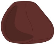 Barna Babzsák Puff Huzat