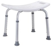 Zsámoly 51x39 cm, ezüst/fehér