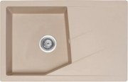 Linea Plus Metalac 188620 Gránit Mosogatótálca - Extra mély, Csepegtetőtálcás, Pezsgő