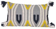 Eglo 420043 - Dekoratív párna CHEVERY 35x60 cm szürke/sárga