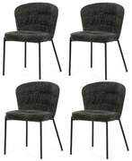 Bouclé CT-W1077 GRN2 étkezőszék szett, 4 db