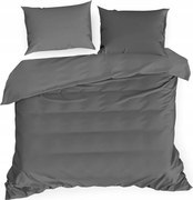 Eurofirany Ágyneműhuzat 220x200 Pamut Szatén Kétoldalas Nova Acél