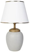 RAMZES asztali lámpa 1xE27/40W/230V fehér/szürke