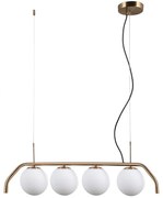 ITALUX PND-3300-4-HBR - Csillár zsinóron CARIMI 4xG9/5W/230V réz