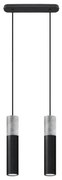 Sollux SL.0651 - BORGIO függeszték 2xGU10/40W/230V beton/fém fekete