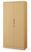 Zárható tárolószekrény DAWID, 900 x 1850 x 450 mm, Fresh Style: bézs